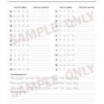 Printable Handwriting Worksheets 5 Pages Letters And