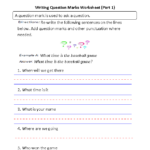 Question Marks Worksheets Writing Question Marks