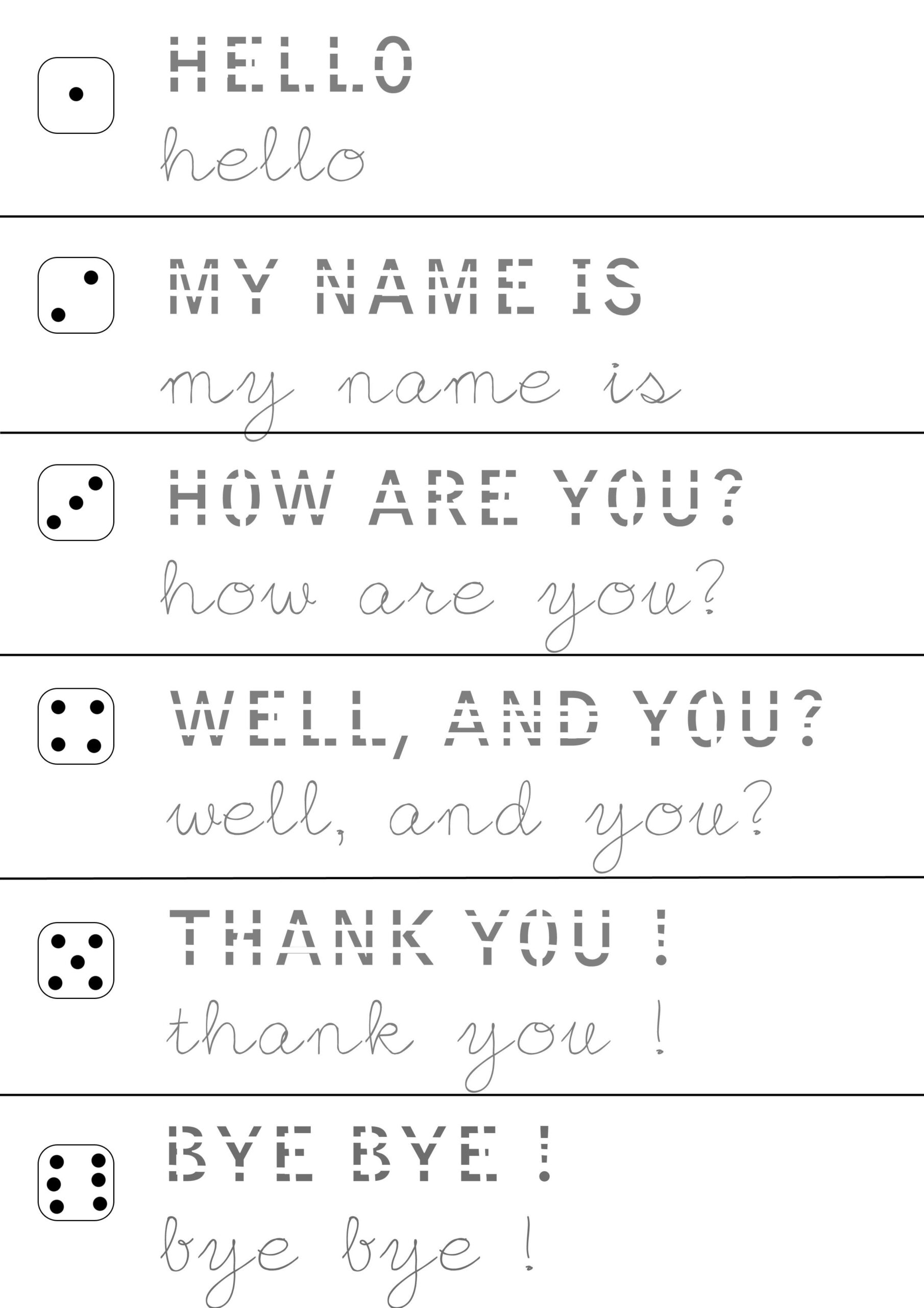 handwriting homework year 6