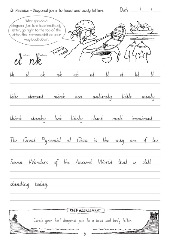 6 Year Old Handwriting Worksheets - AlphabetWorksheetsFree.com