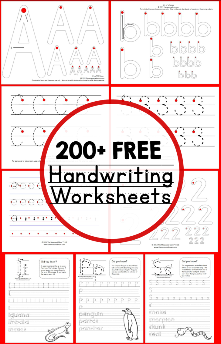 Teaching Handwriting The Measured Mom | AlphabetWorksheetsFree.com