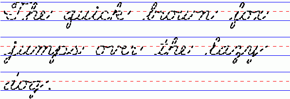 The Quick Brown Fox 1 3rd Grade Writing Alphabet Writing