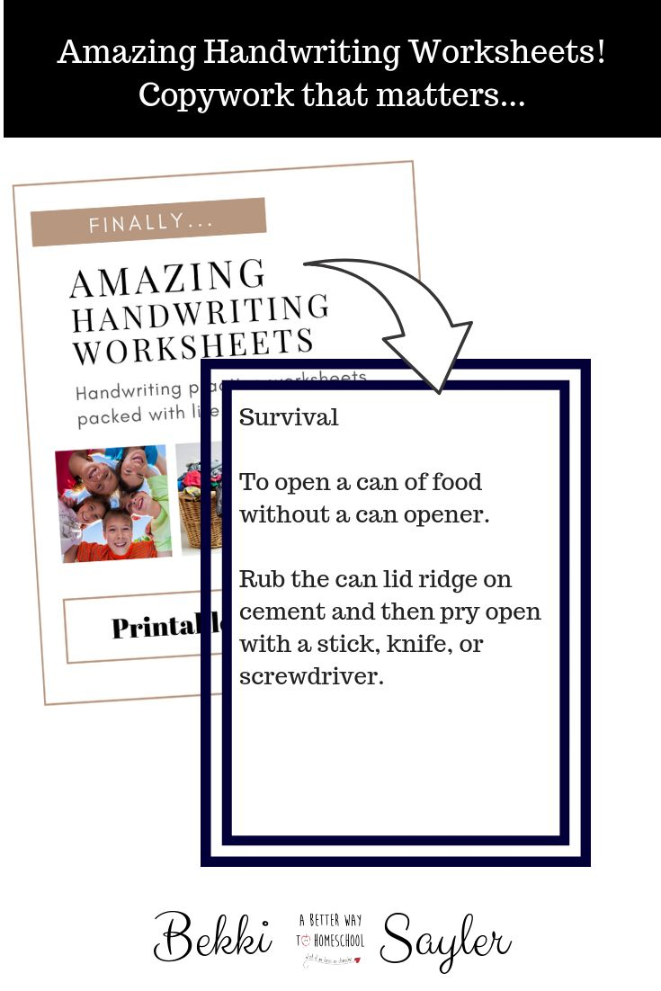 These Amazing Handwriting Worksheets Help Teach Kids Life 