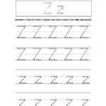 Tracing Letters A To Z Worksheets