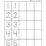 Tracing Numbers 1 5 Printable Kids Learning Activity