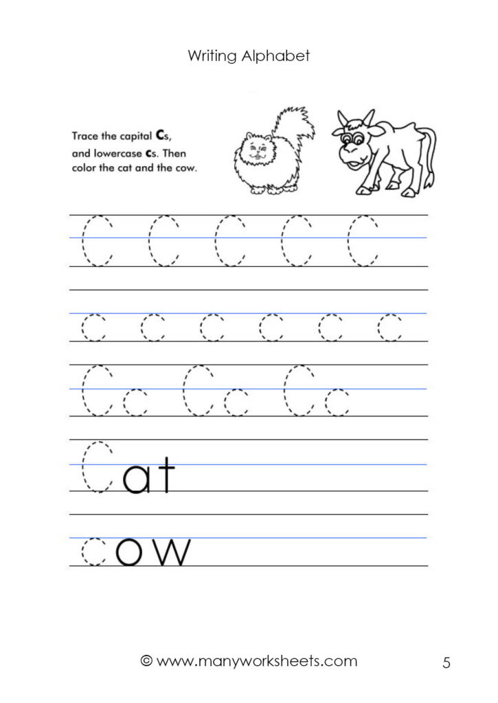 Tracing Uppercase C And Lowercase C