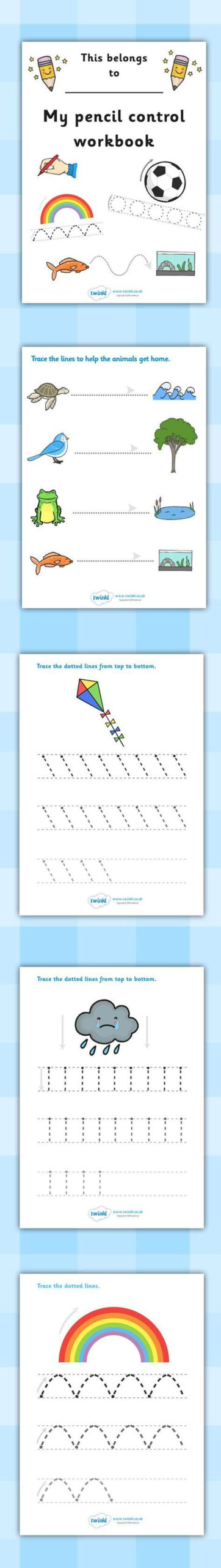 Twinkl Resources Line Handwriting Worksheets 