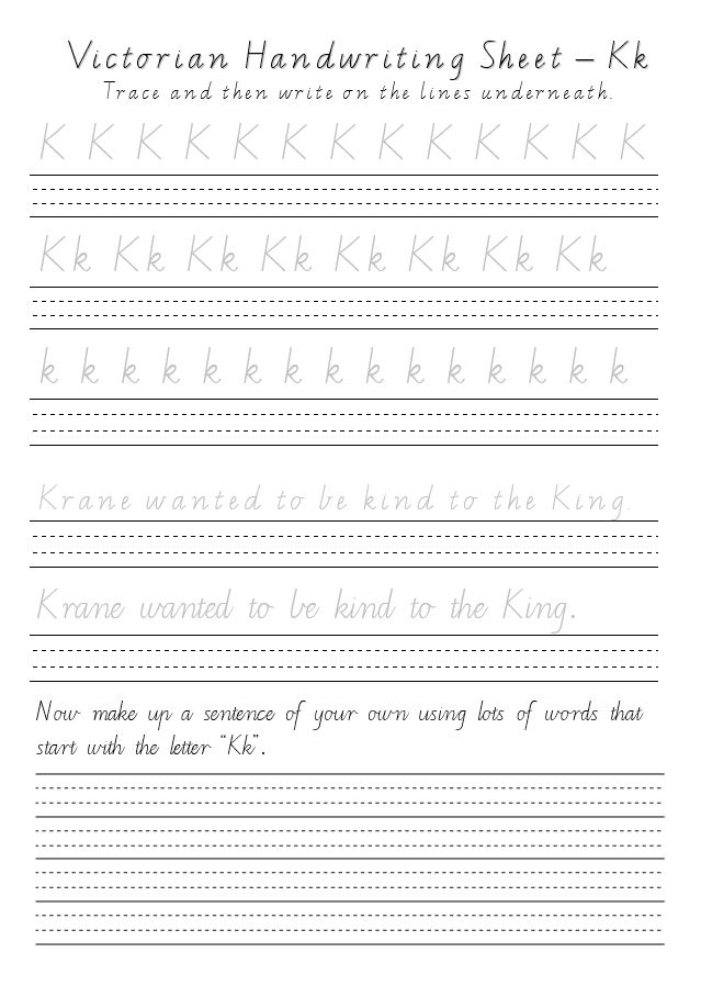 Victorian Handwriting Worksheets Aa To Zz Primaryedutech