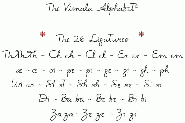 Vimala Handwriting Start With Your First Initial And