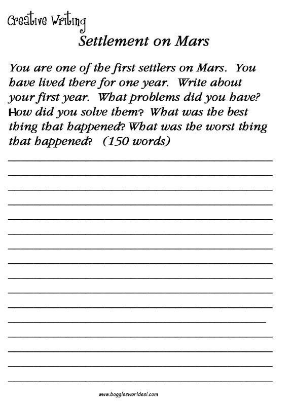 Worksheets Year 7 Google Search Creative Writing 