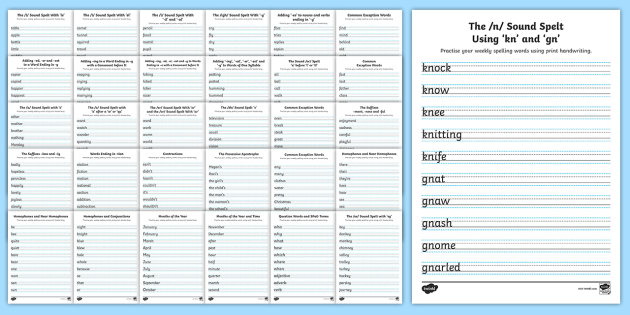 Year 2 Handwriting And Spelling Practice Resource Pack