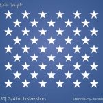 16 X 13 American Flag Star Stencil Wooden American Flag