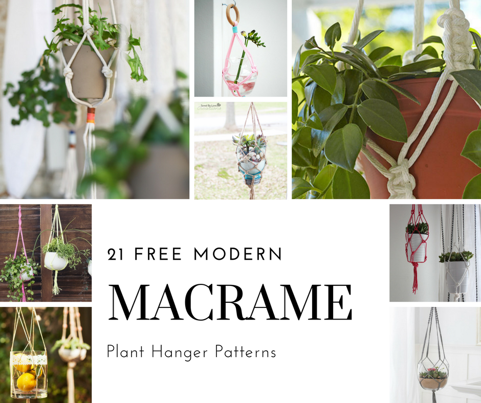 21 Free Macrame Plant Hanger Patterns Ada Mae Designs