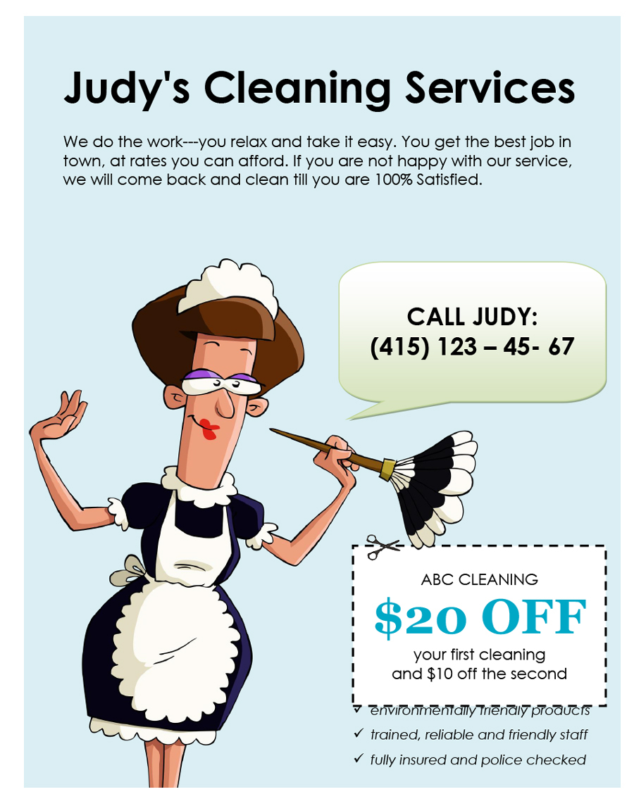 35 House Cleaning Flyers FREE PrintableTemplates