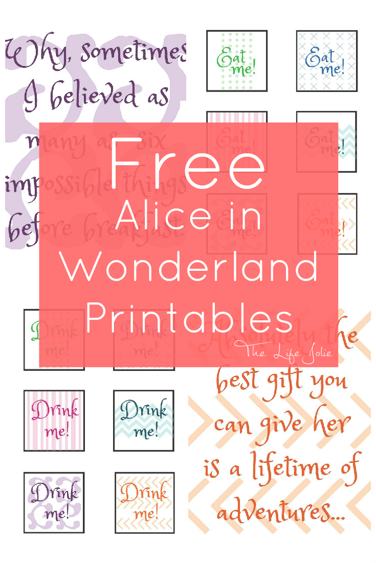 Alice In Wonderland Signs And Free Printables