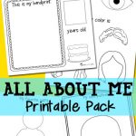 All About Me Free Printable Pack Totschooling Toddler