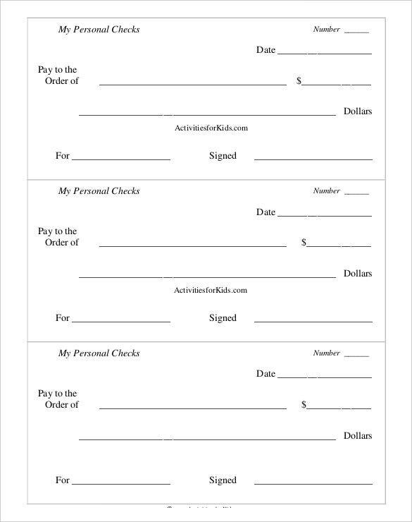 Blank Check Template 30 Free Word PSD PDF Vector