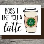 Boss S Day Card Bosses Day Card Printable Card Boss