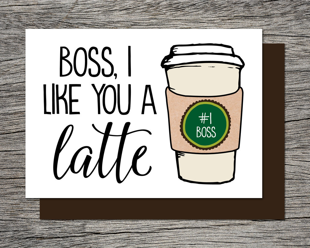 Boss s Day Card Bosses Day Card Printable Card Boss
