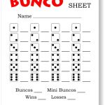 Bunco Score Sheets PDF FREE Printable Bunco Score Cards