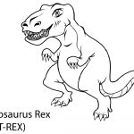 Dinosaur Tyrannosaurus Rex Coloring Book Pages For