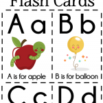 DIY Alphabet Flash Cards FREE Printable Flashcards For