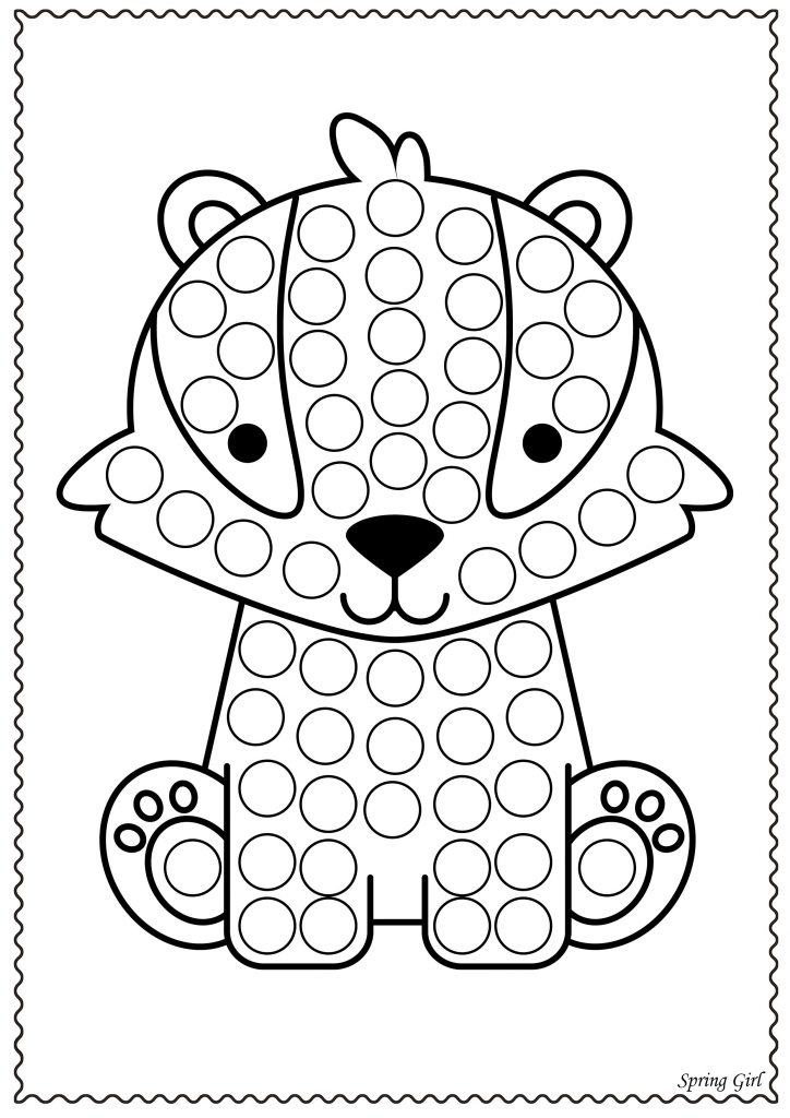 Do A Dot Animals Dot Marker Printables Do A Dot Dot
