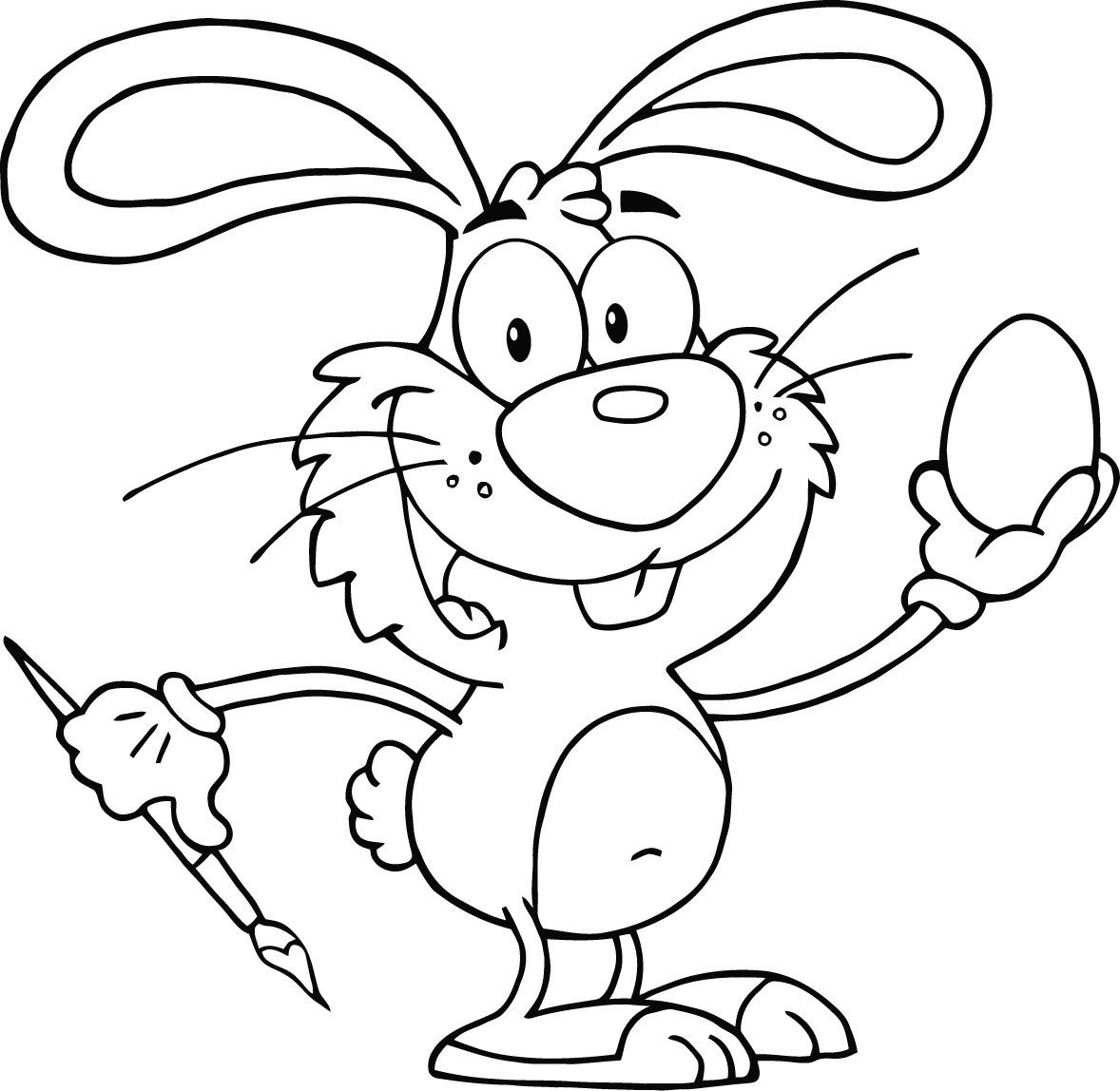 Easter Rabbit Outline 5 X 7 Machine Embroidery Design In