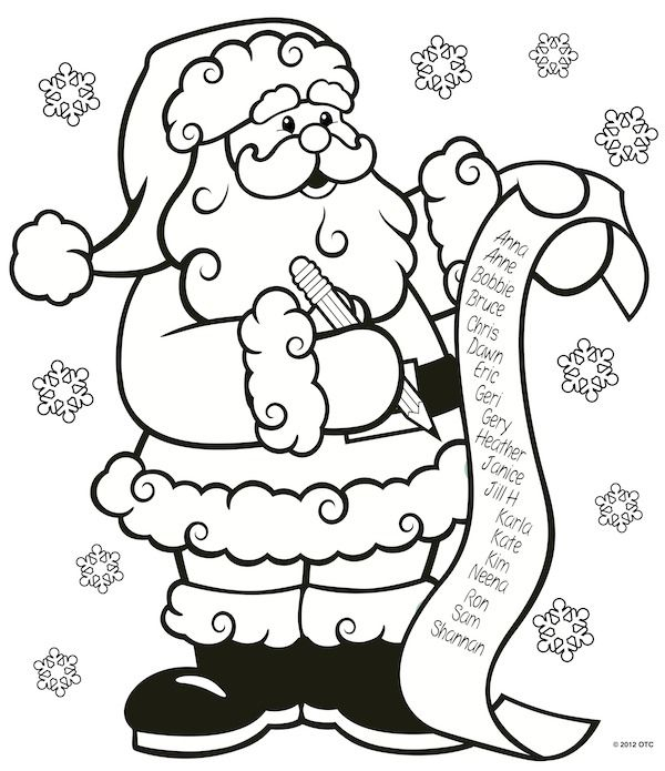 Easy Christmas Coloring Pages For Kids At GetColorings 