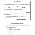 FREE 36 Bill Of Sale Forms In MS Word