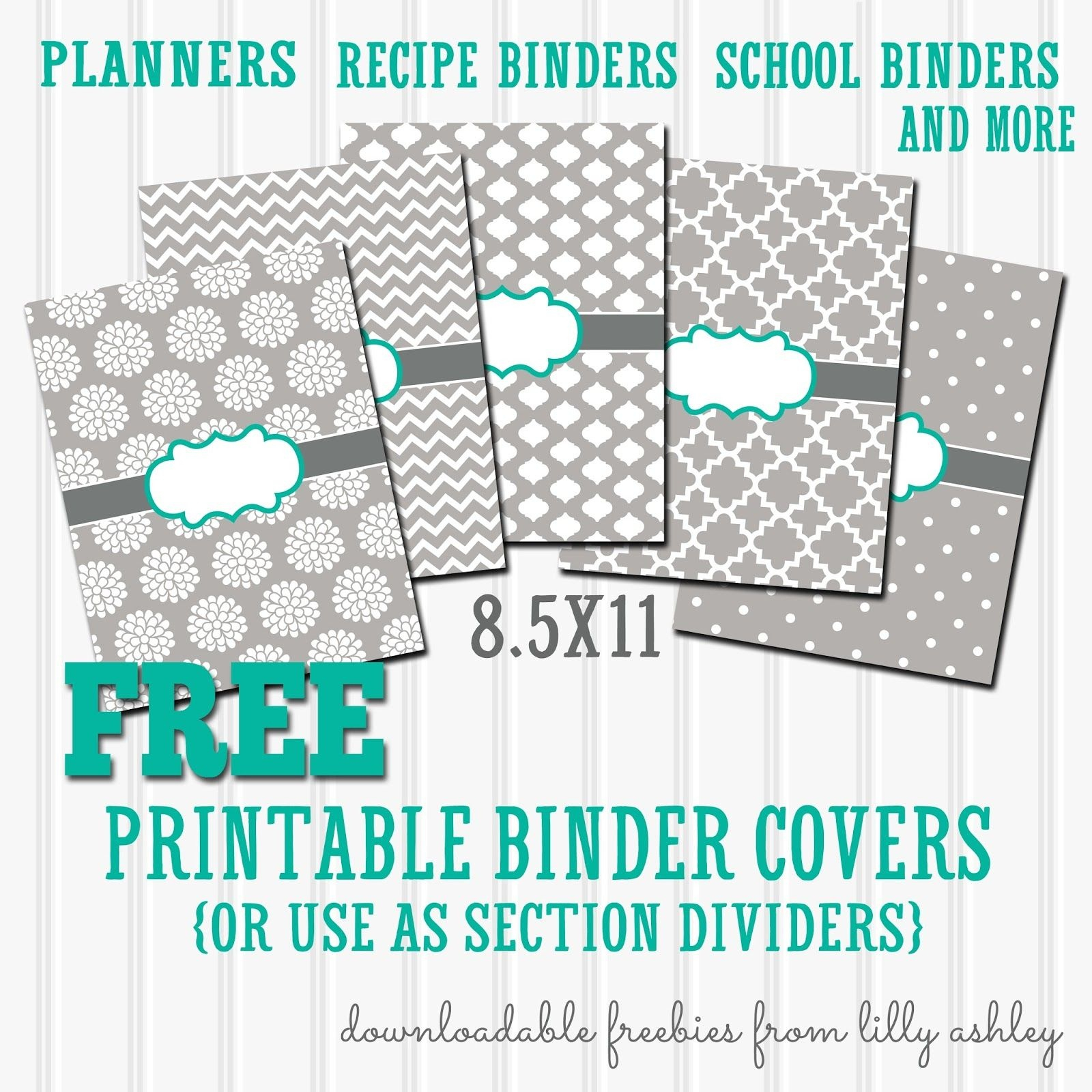 Free Editable Printable Binder Covers And Spines Free 