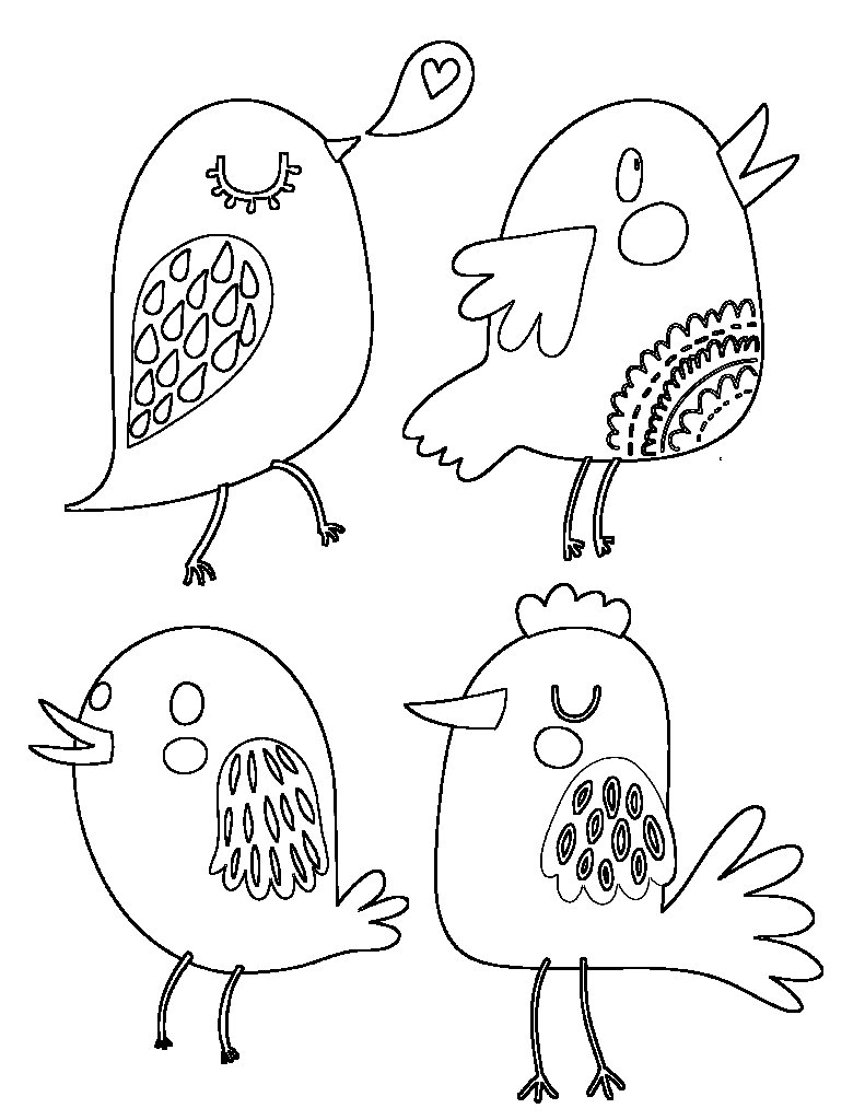 Free Embroidery Patterns Cute Birds The Graffical Muse