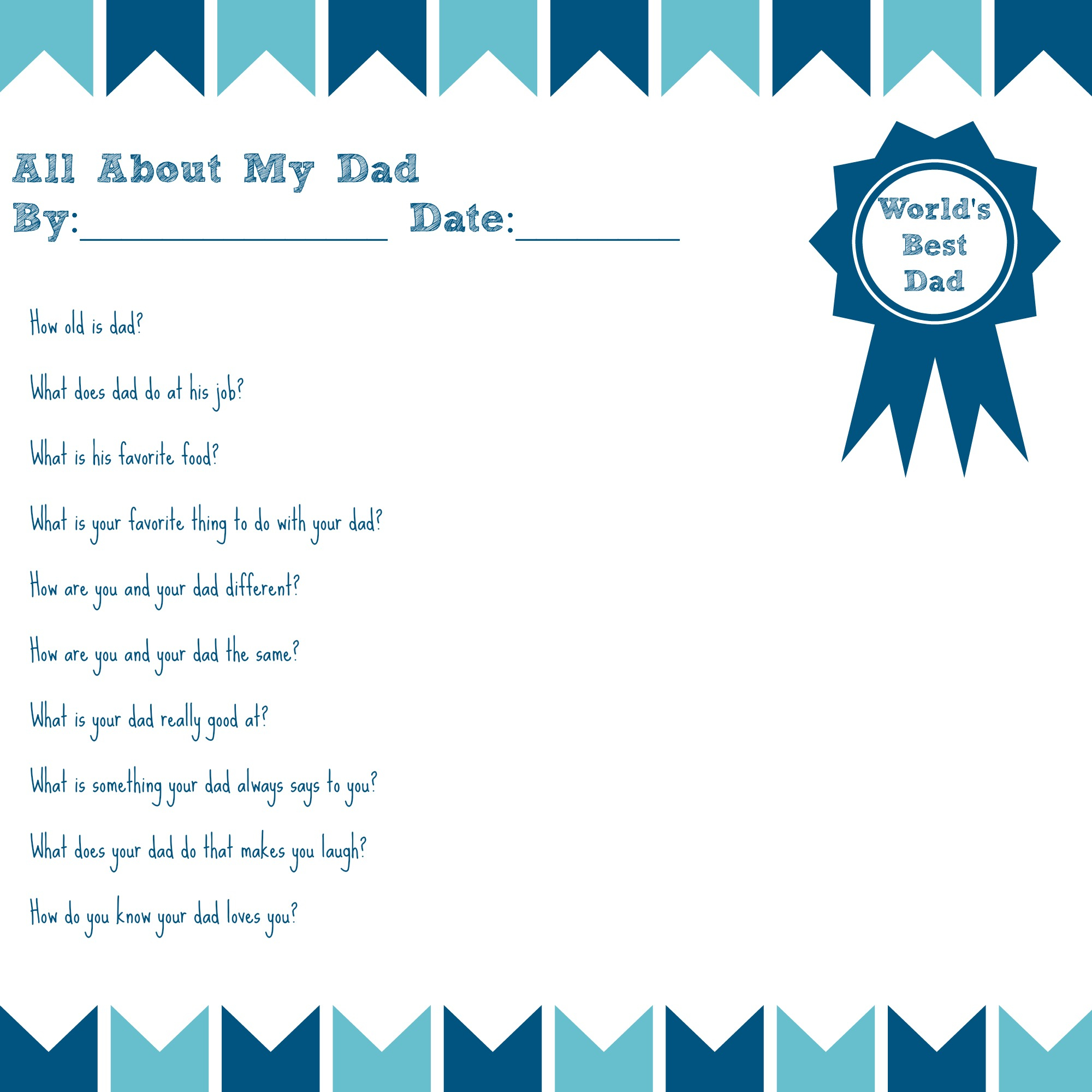 Free Father s Day Printables