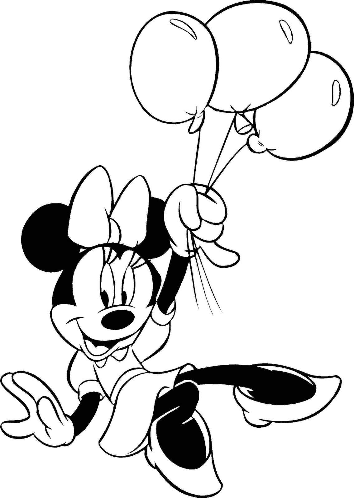 Free Minnie Mouse Printable Coloring Pages And Activity 