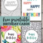 Free Printable Birthday Cards Paper Trail Design Happy