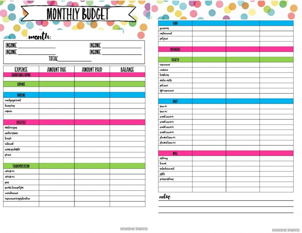 Free Printable Budget Calendar 2021 2021 Printable Calendars