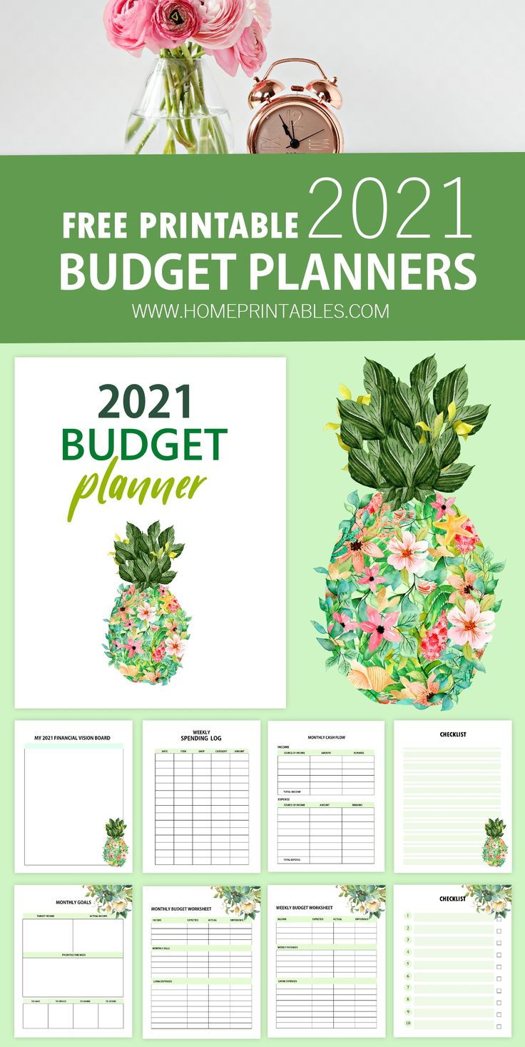 FREE Printable Budget Planner 2021 Grow Your Savings 