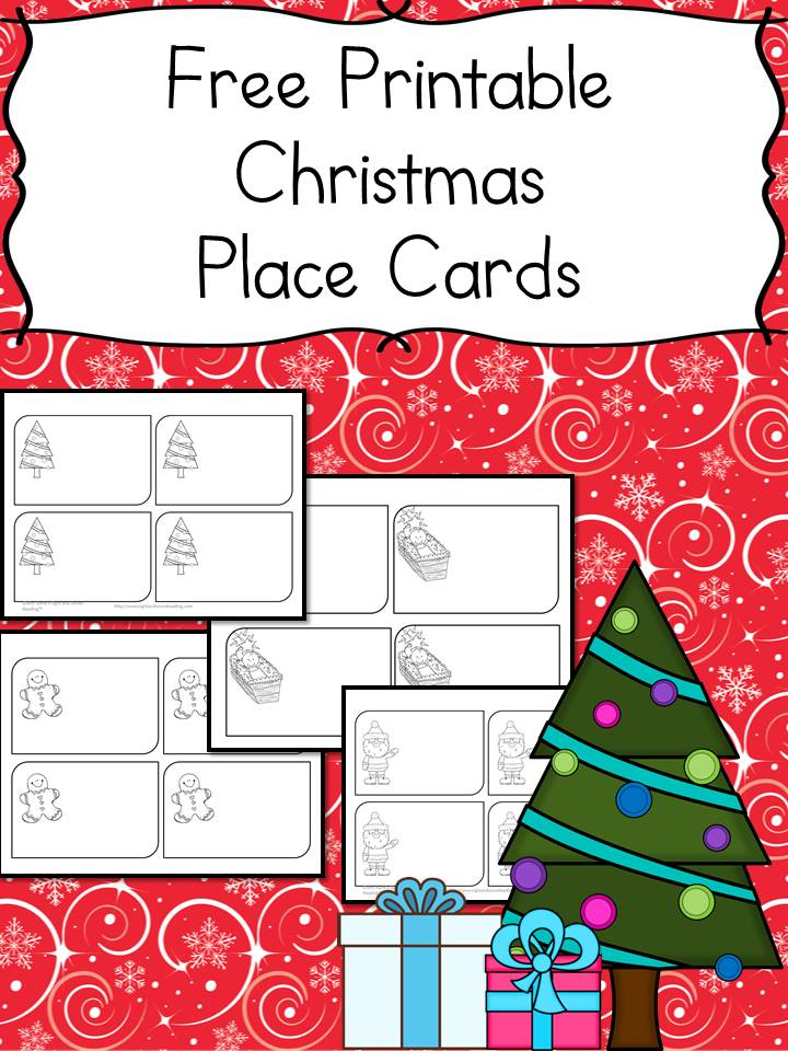 Free Printable Christmas Place Cards Have The Kids Help 