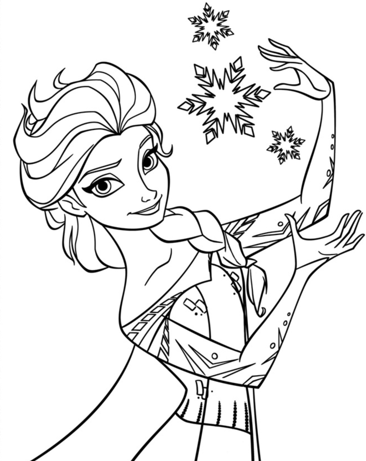 Free Printable Elsa Coloring Pages For Kids Best 