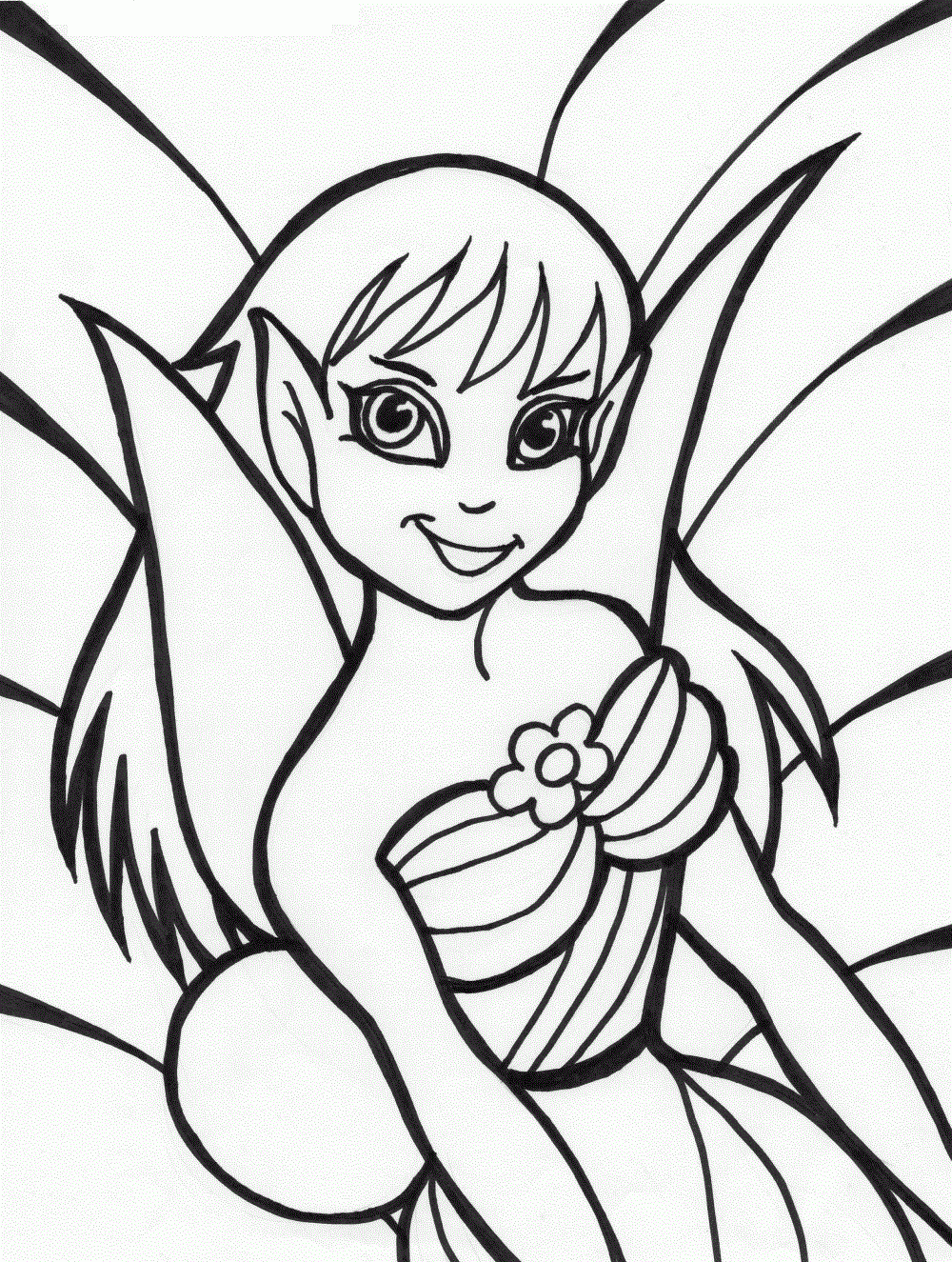 Free Printable Fairy Coloring Pages For Kids