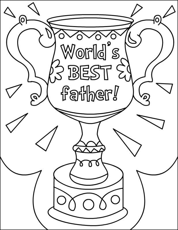 Free Printable Fathers Day Cards To Color Coloring Home