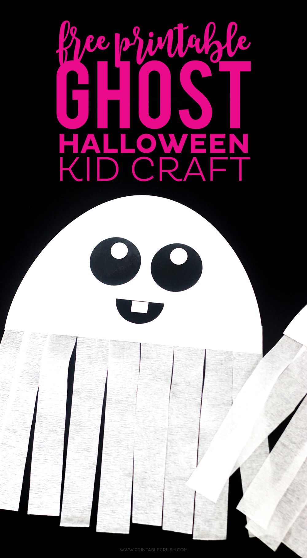 FREE Printable Ghost Halloween Craft Halloween 