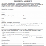 Free Printable Room Rental Agreement Printable Agreements