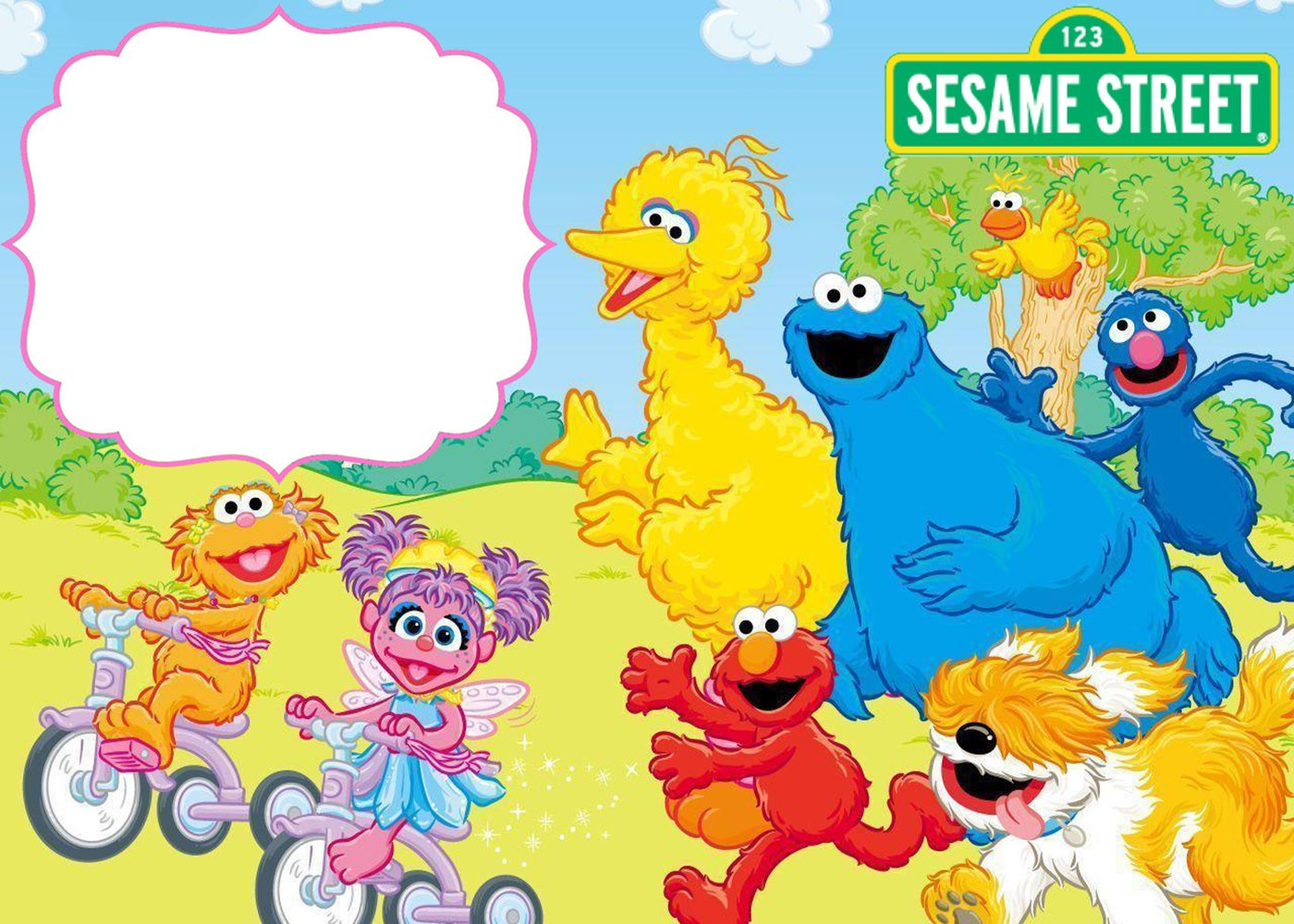 Free Printable Sesame Street Invitation Templates 