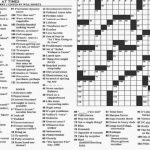 Free Printable Sunday Crossword Puzzles Free Printable