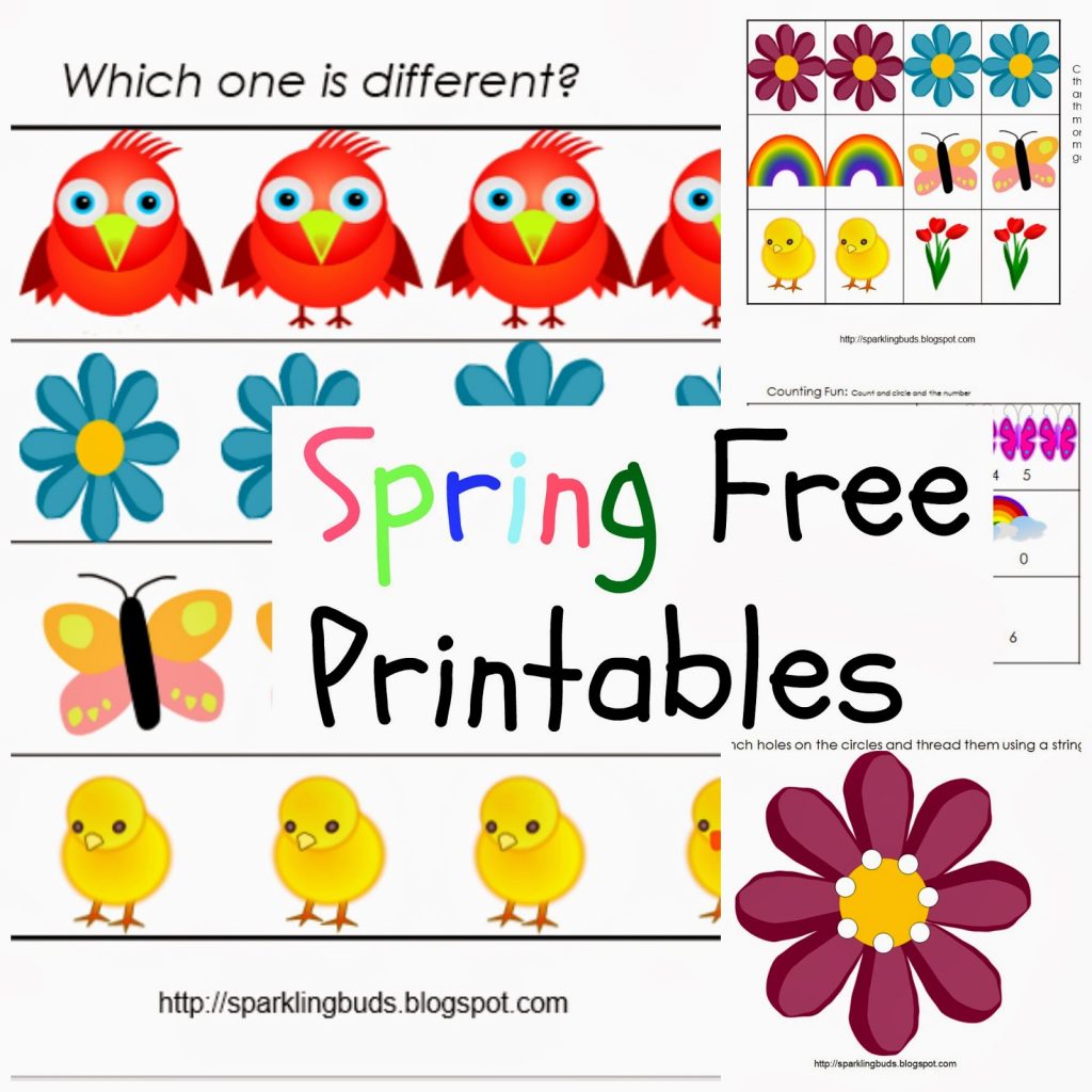 Free Spring Printables Sparklingbuds