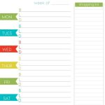 FREE Weekly Menu Planner Printable Weekly Menu Planners