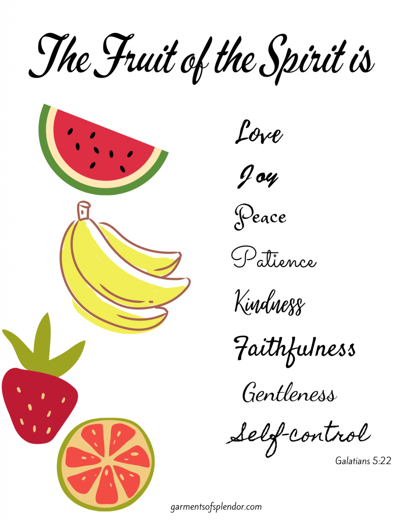 Fruit Of The Spirit Printables 1 Pic