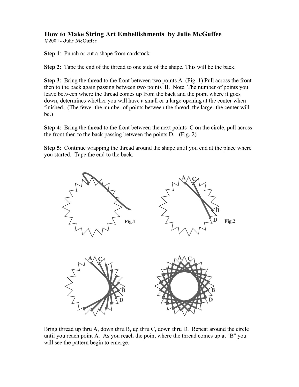 Life In The Craft Lane String Art Instructions