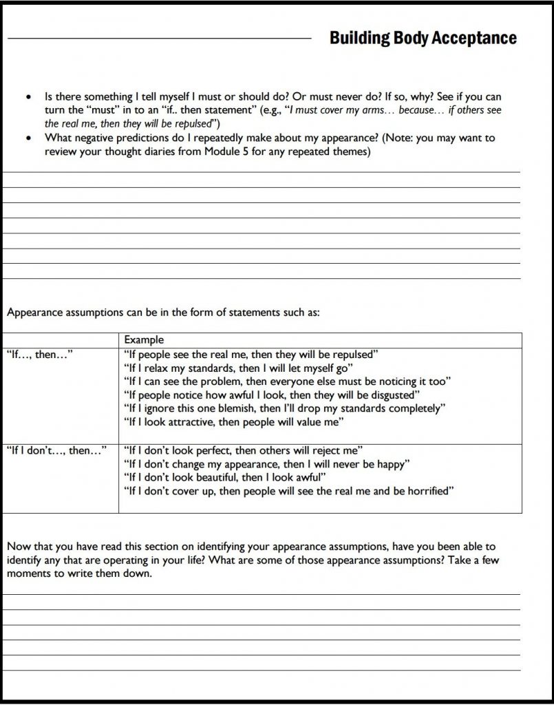 Mental Health Patient Worksheets Printable Worksheets